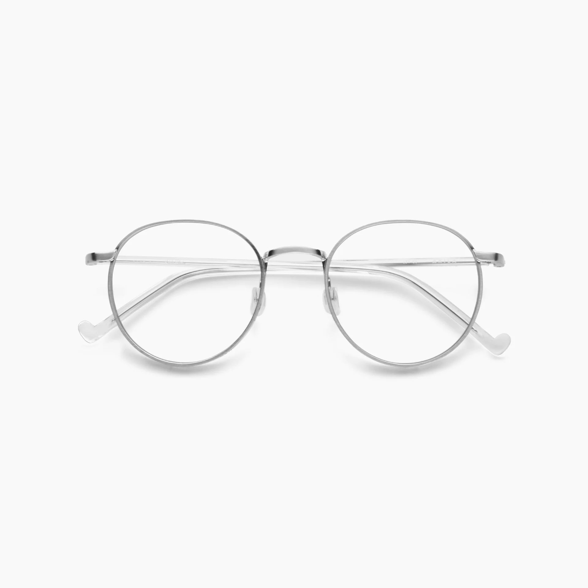 Club Round Clear Glasses Clear Retro-Vintage Thin Round Eyeglasses Lemon main image 3