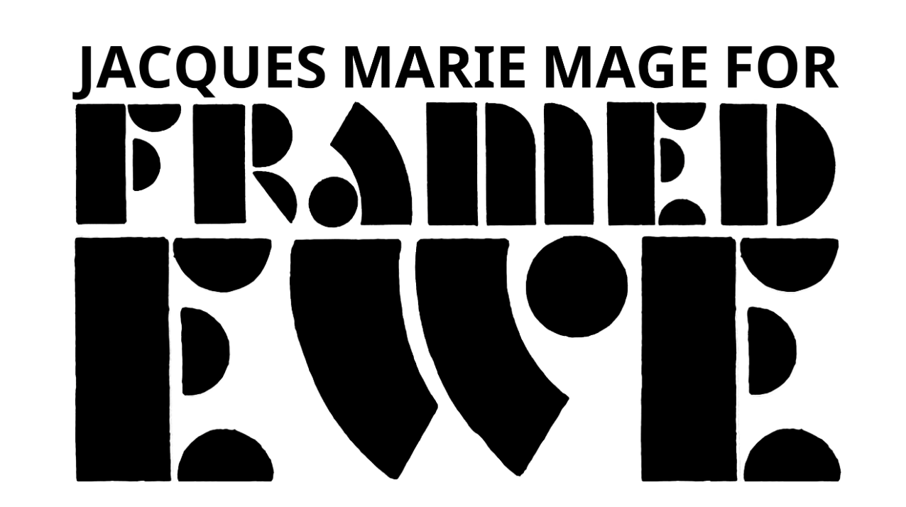 JACQUES MARIE MAGE FOR FRAMED EWE
