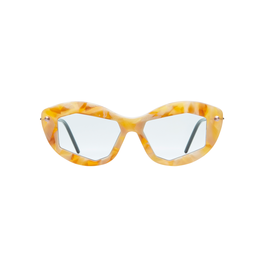 Kuboraum Yellow amp; Tortoiseshell P1 Glasses